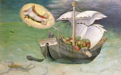 St. Nicholas Saves a Ship from Wreckage, predella panel from the Quaratesi Altarpiece, 1425